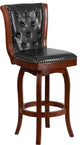 30" Cherry Wood Stool