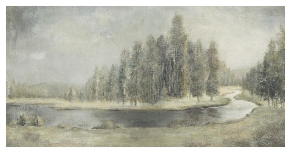 "Landscape Trio IV" Digital Paper Print by Danhui Nai, 62"x32"