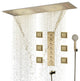 Led Column Mist Shower System, Hand Shower, Style F, Remote Control Light