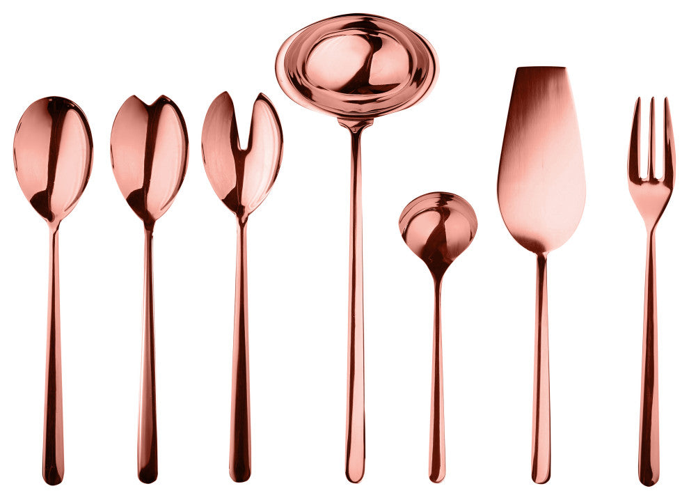 Linea Serving Set, Bronze, 7 Pcs.