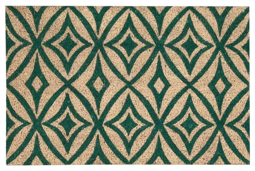 Waverly Greetings "Centro" Doormat, Teal, 1'6"x2'4"