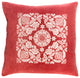 Surya Smithsonian SMI-004 20"x20" Pillow Cover, Garnet/Cream