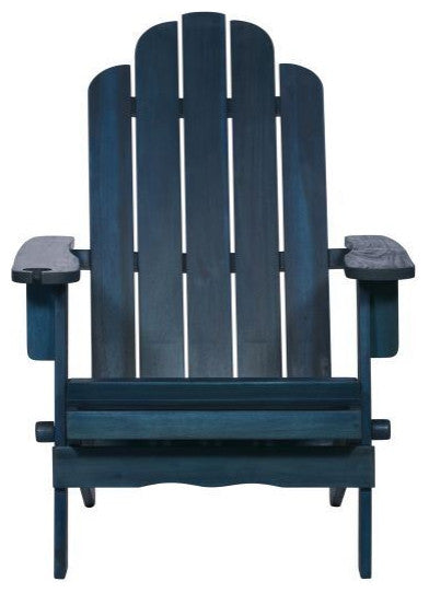 Patio Wood Adirondack Chair - Navy Blue Wash