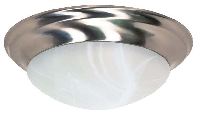 Nuvo 3-Light Incandescent Close-to-Ceiling Light Fixture, Brushed Nickel