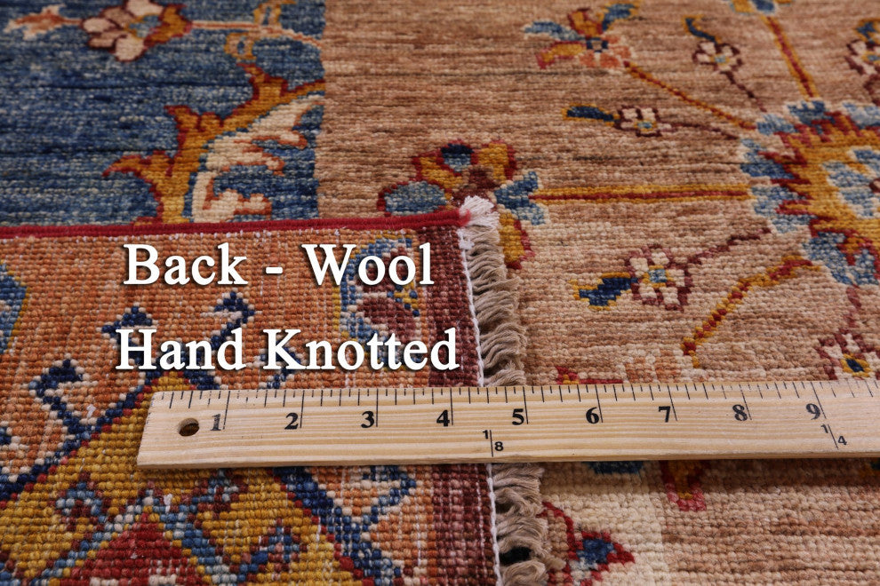 Super Kazak Hand Knotted Wool Rug 5' 0" X 6' 11" Q11099