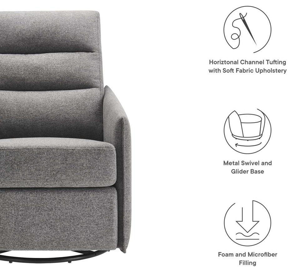 Etta Upholstered Fabric Lounge Chair