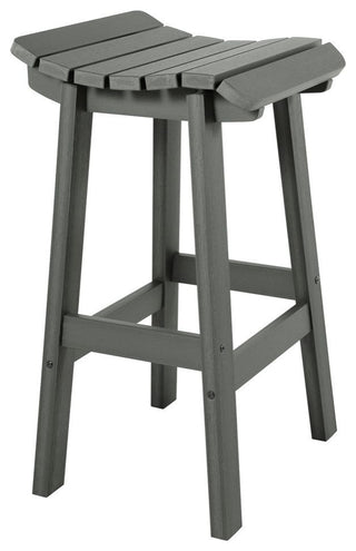 Summit Square Bar Height Stool, Coastal Teak