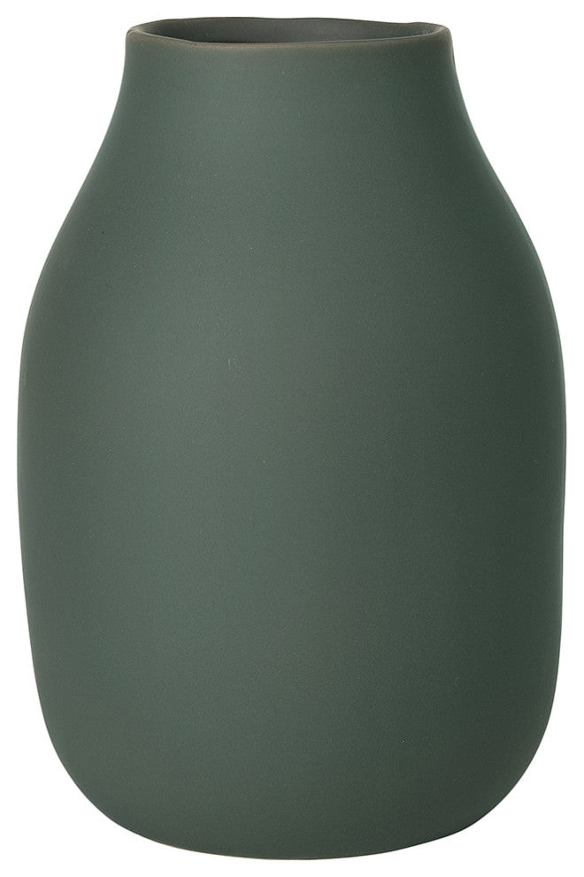 Colora Porcelain Vase Peat, Agave Green