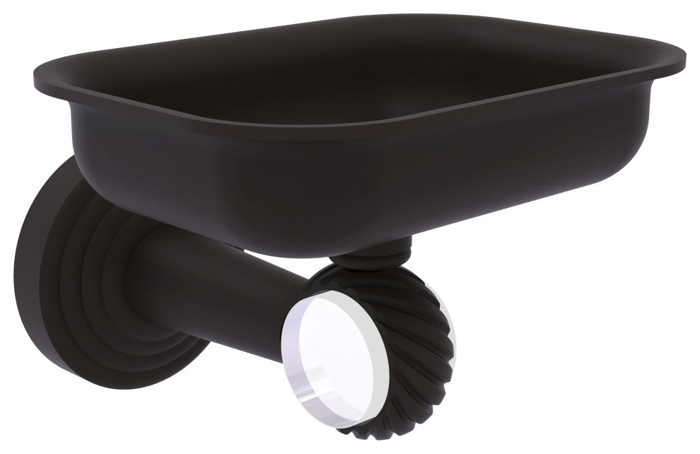 Pacific Beach Wall-Mount Soap Dish Holder with Twist Accents, Oil Rubbed Bronze