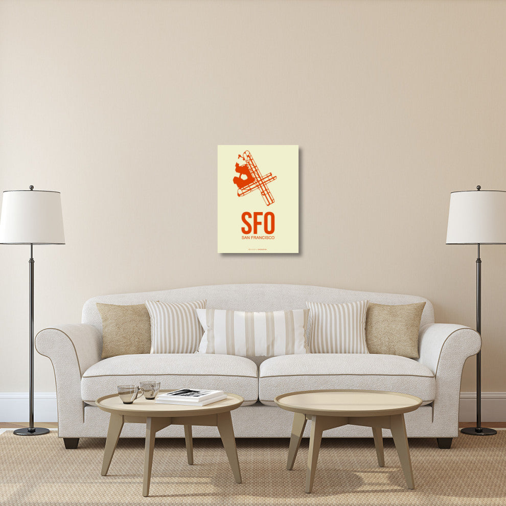 "SFO San Francisco Poster 1" Fine Art Print