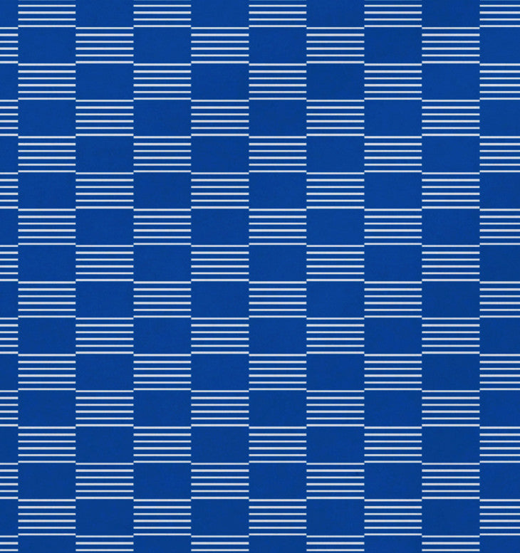 Read Between The Lines Geometric Print Placement, Azure, Set of 4
