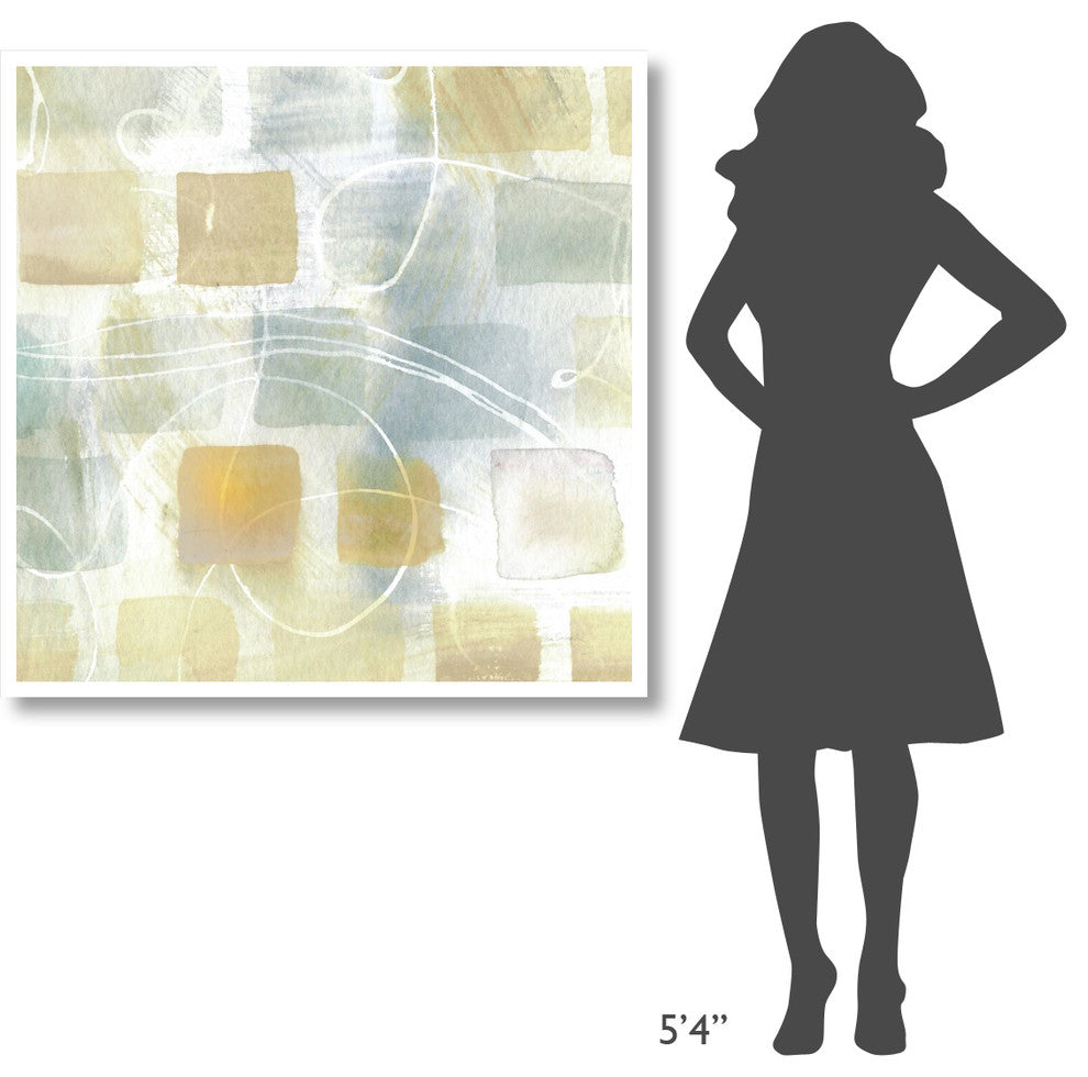 "Caracalla Neutral II" Digital Paper Print by Sue Schlabach, 42"x42"