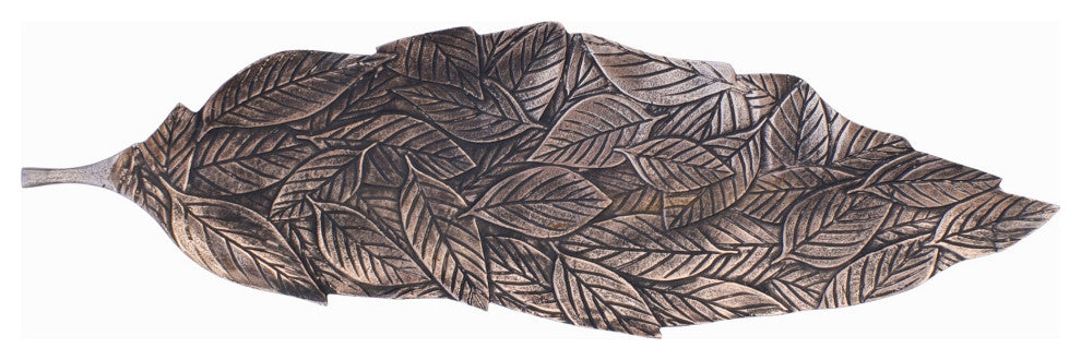 Discontinued Copper Leaf Collage Wall Dcor - Brown