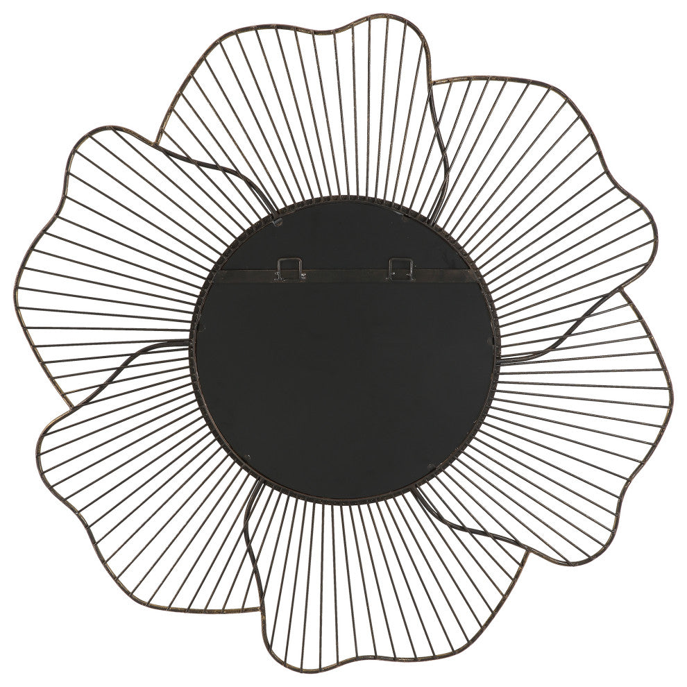 Uttermost Blossom Gold Floral Mirror