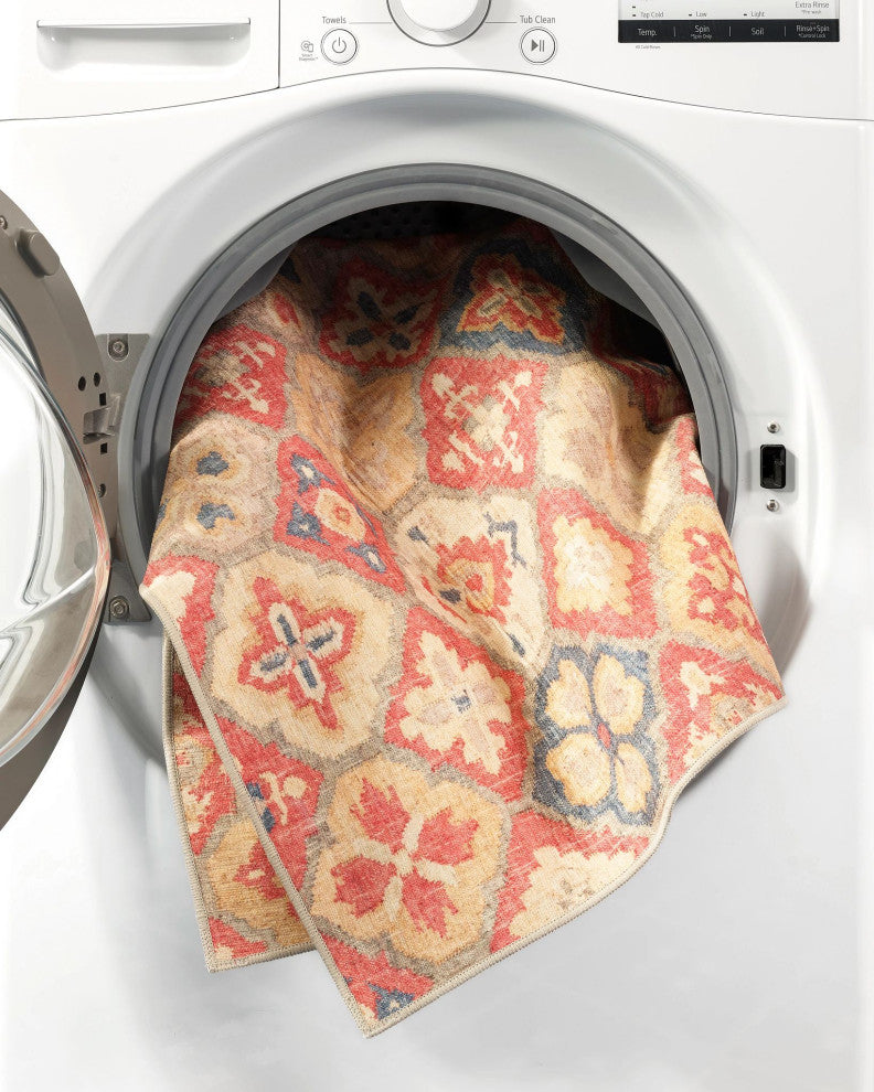 Dash & Albert Pali Multi Machine Washable Rug, Multi, 3' x 5'