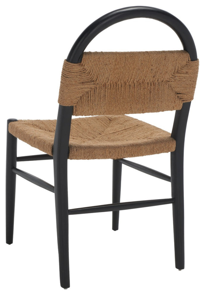 Safavieh Ottilie Dining Chair, Black/Natural