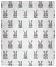 Easter Bunny Fluffle Throw Blanket, Explorer Blue, 60"x80"