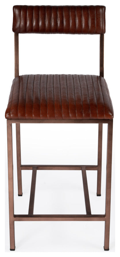 Houston 24" Leather Counter Stool