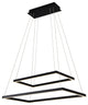 Atria Duo LED Adjustable 2-Tier Chandelier, Black