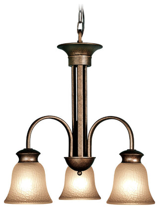 Dresden 3-Light Chandelier, Bronze