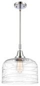 Innovations 447-1S-PC-G713-L Bell 1 Light 12" Mini Pendant, Polished Chrome