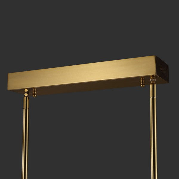 Safavieh Couture Evaria Acrylic Tube Chandelier, Gold