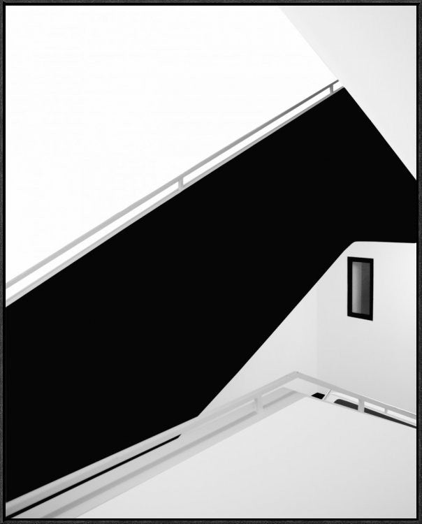 "Stairs" Framed Canvas Giclee by Olavo Azevedo, 29x36"