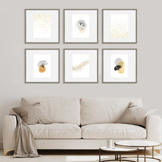 18" x 24" Bone Shagreen 7/8" Eleganza Picture/Gallery Frame