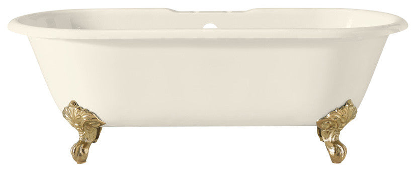 Cheviot Products Regal Cast Iron Bathtub With Faucet Holes