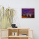 The Pier at Woodland Beach Night Photography Canvas Wall Art Print, 18" X 24"