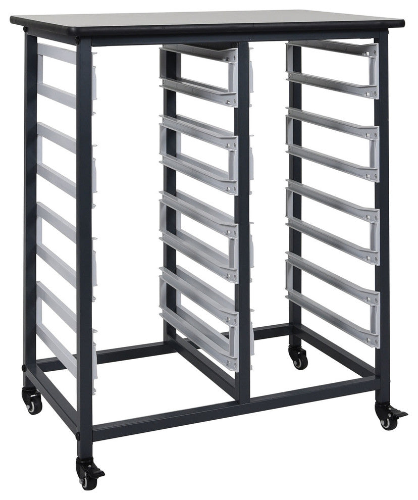 Luxor MBS-DR-8L Mobile Bin System, Double Row