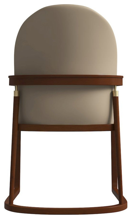 Svelta Elegant Wooden Dining Chair in Dark Toupe