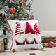 18"Lx18"W 3D Heavy Knitted Gnome Pillow