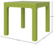 Solara Resin Patio Table, Green
