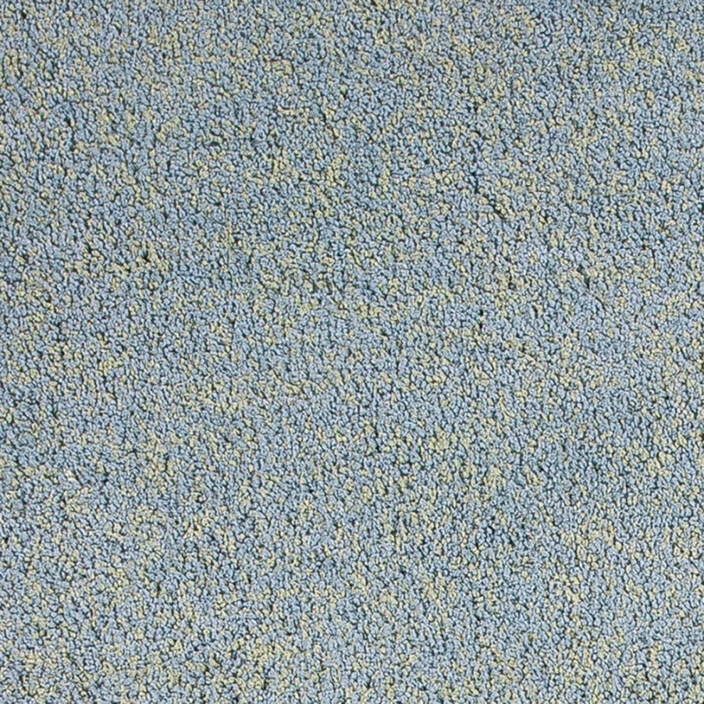 KAS Bliss 1582 Blue Heather Shag Area Rug, 2'3" x 7'6" Runner