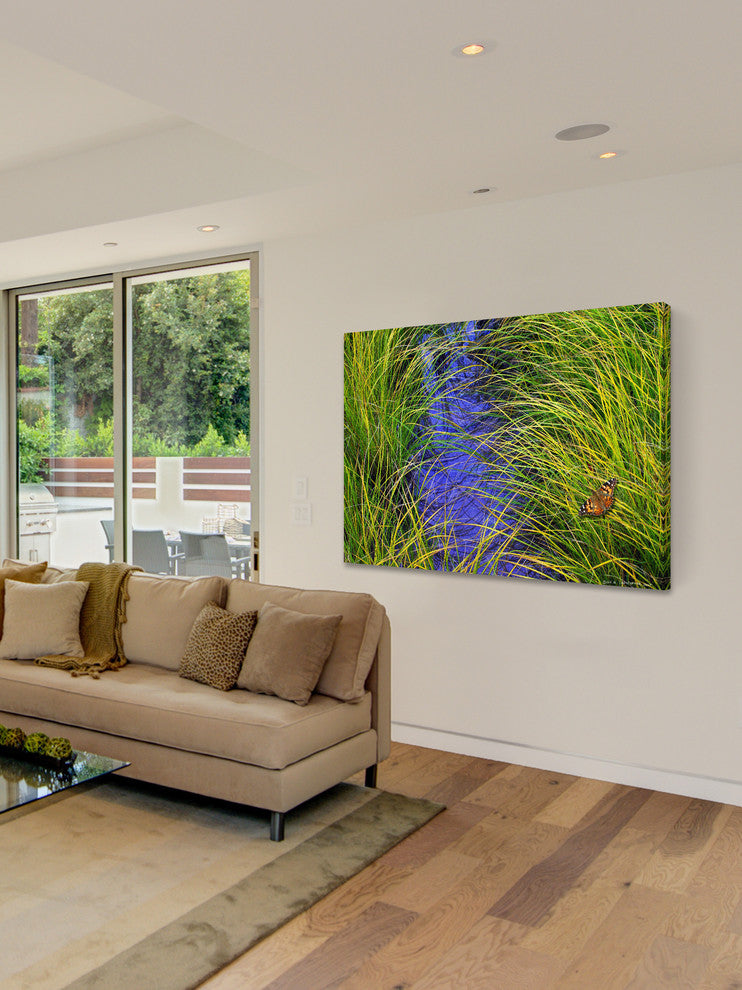 "Grass over the Brook" Print on Canvas by Chris Vest