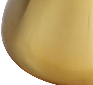 Emery Marble Dining Table, Brushed Gold