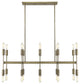 Perret 20-Light Aged Brass Island Pendant