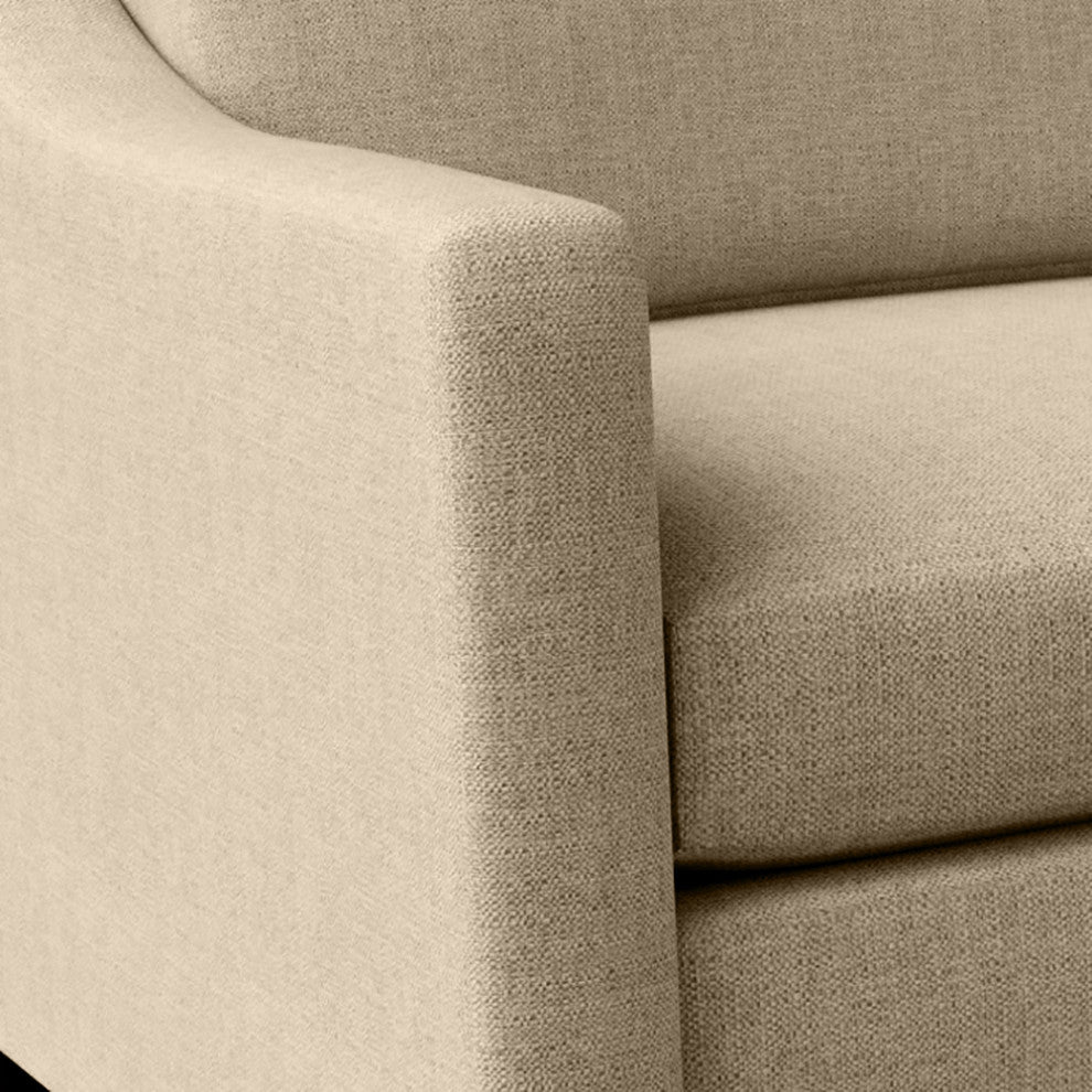 Nativa Interiors Ashley 83" Sofa, Flax, Classic Depth