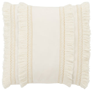 Safavieh Grema Pillow, White, 1'4" Square