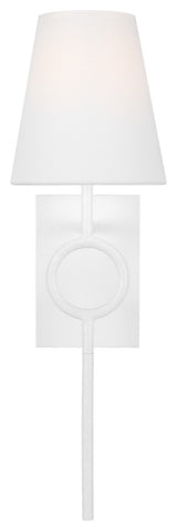Montour Casual 1-Light Indoor Wall Large Sconce, Matte White