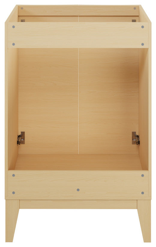 Cascade 24" Bathroom Vanity, Natural Oak Cabinet