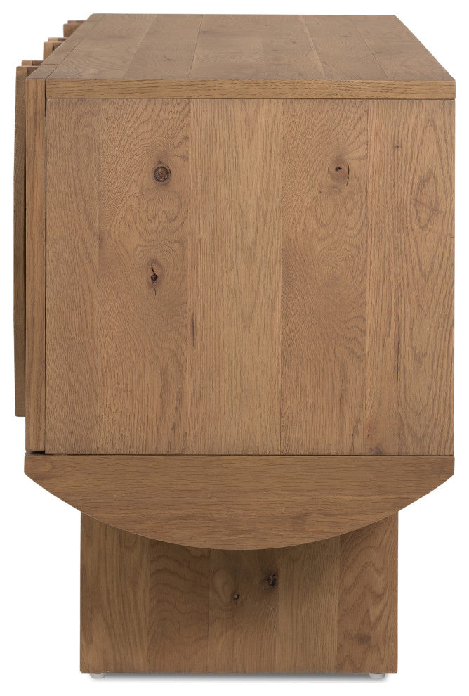 Pickford Media Console-Dusted Oak Veneer