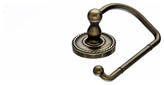 Bath Tissue Hook - German Bronze - Rope Back Plate, TKED4GBZF