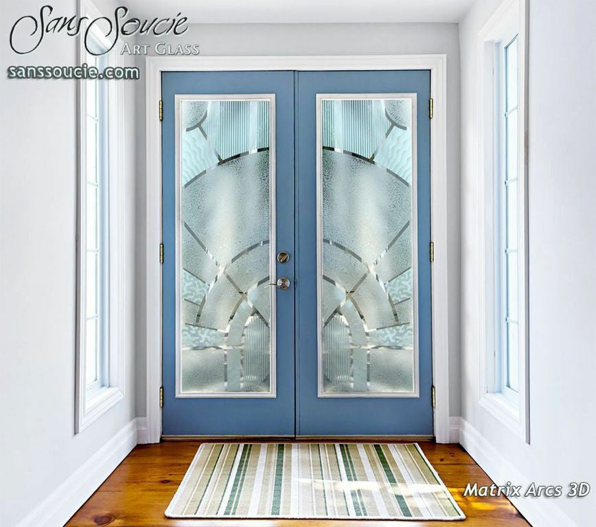 Interior Prehung Door or Interior Slab Door - Matrix Arcs - Primed - 28" x...