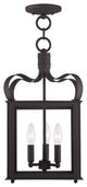 Livex 4313-07 3-Light Bronze Chain Hang/Ceiling Mount, Bronze