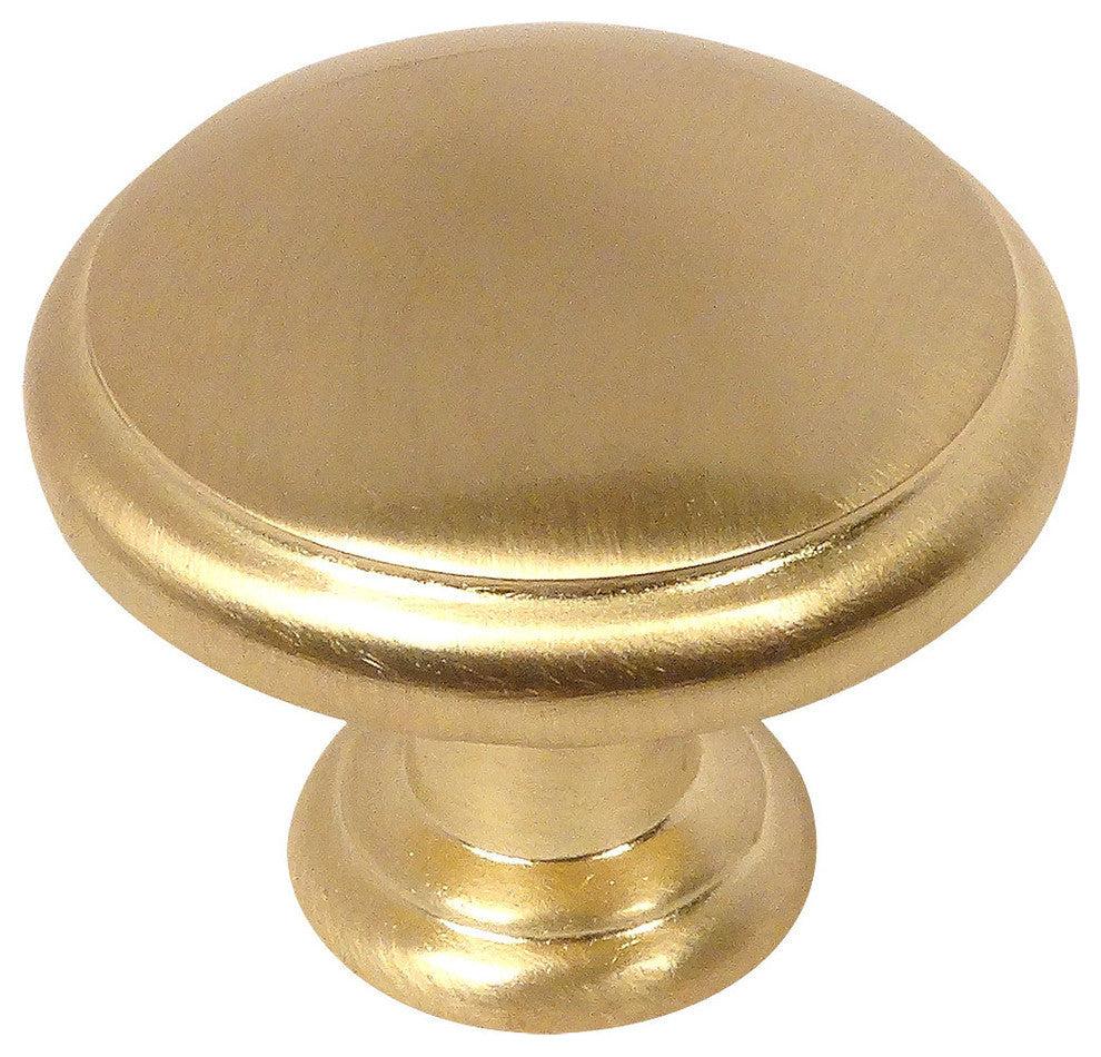 Cosmas 5422BB Brushed Brass Cabinet Knob, Set of 10