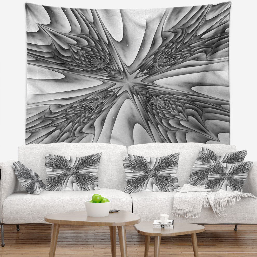 Fractal 3D Magical Depth Contemporary Wall Tapestry, 60"x50"