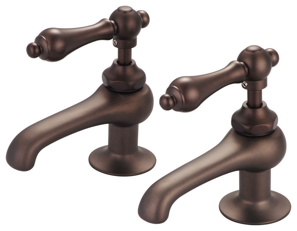 Vintage Classic Basin Lavatory Faucet, Oil Rubbed Bronze, Lever Handles