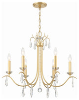 Rollins 6-Light Chandelier, Antique Gold